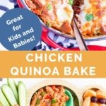 Chicken and Quinoa Bake Long Pinterest Pin