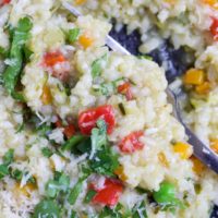 Close Up Shot of Slow Cooker Risotto