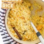 Carrot Rice Pinterest Pin