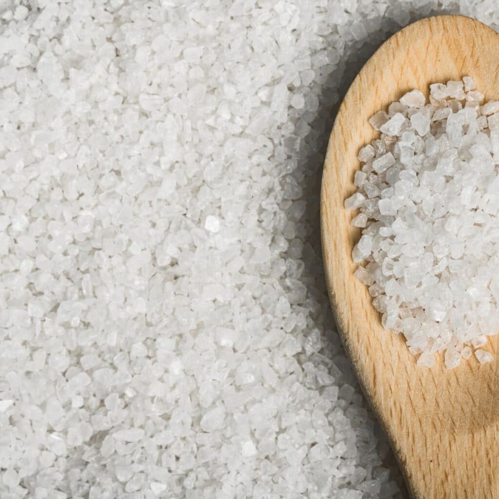 Salt Crystals on Spoon