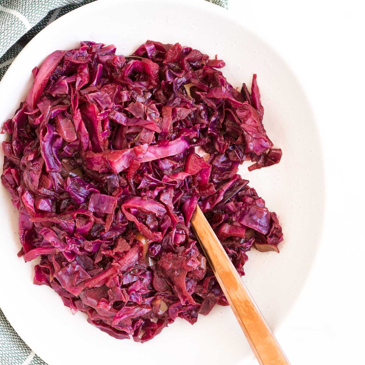 Red cabbage on sale and apples