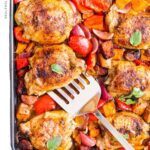 Chicken Chorizo Tray Bake Pinterest Pin