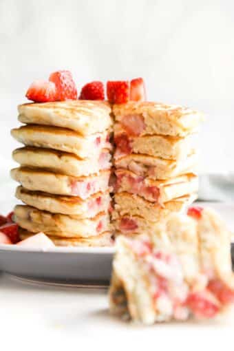 Strawberry Pancakes - Healthy Little Foodies