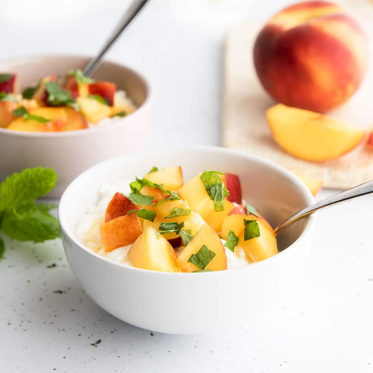 Cottage Cheese and Peaches