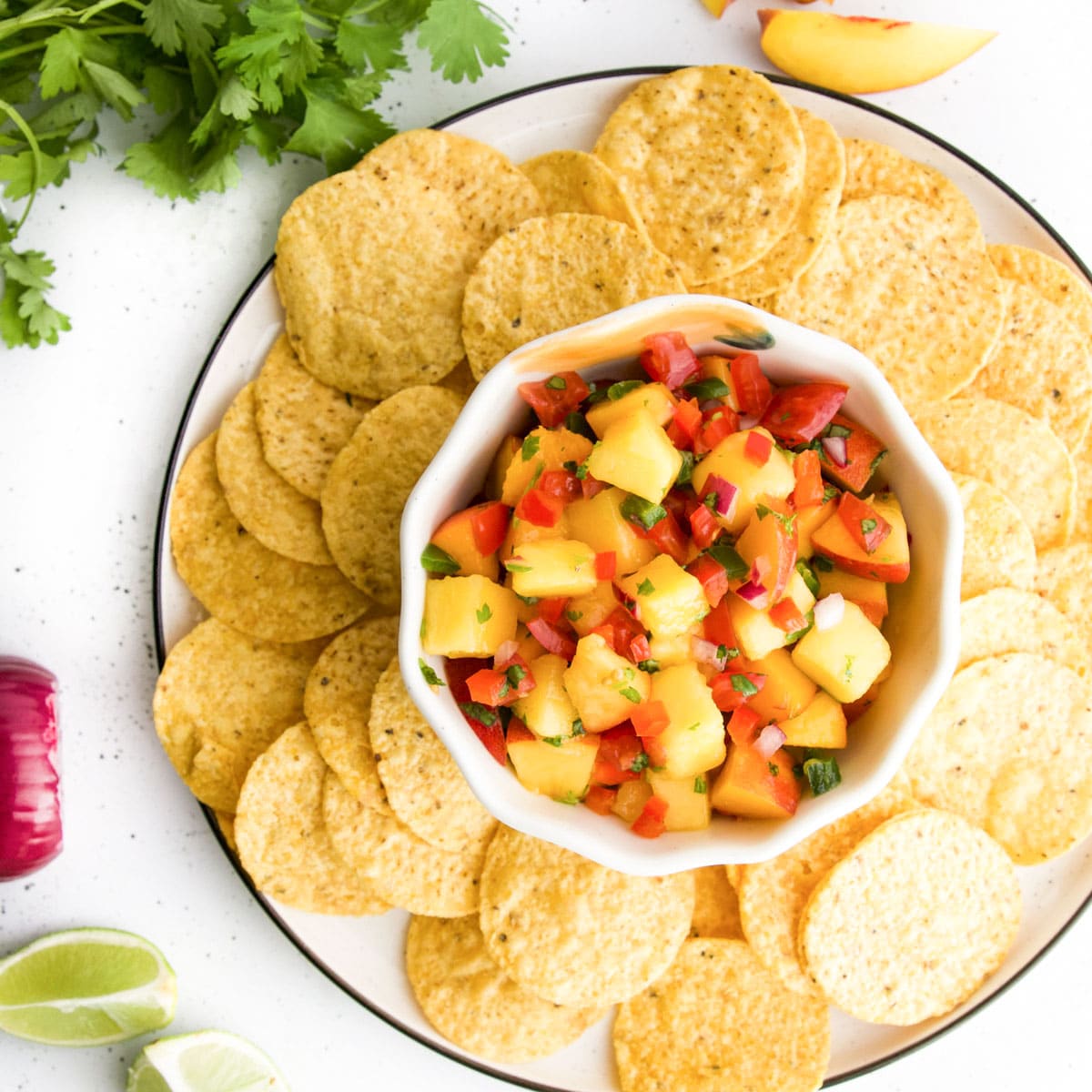 Peach and Mango Salsa