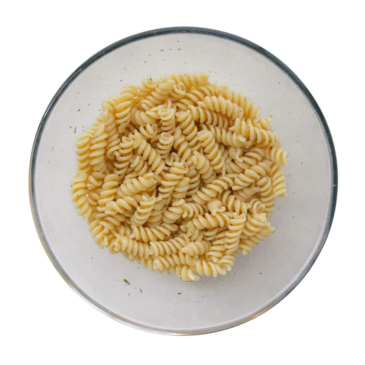 Cooked Pasta in Bowl.