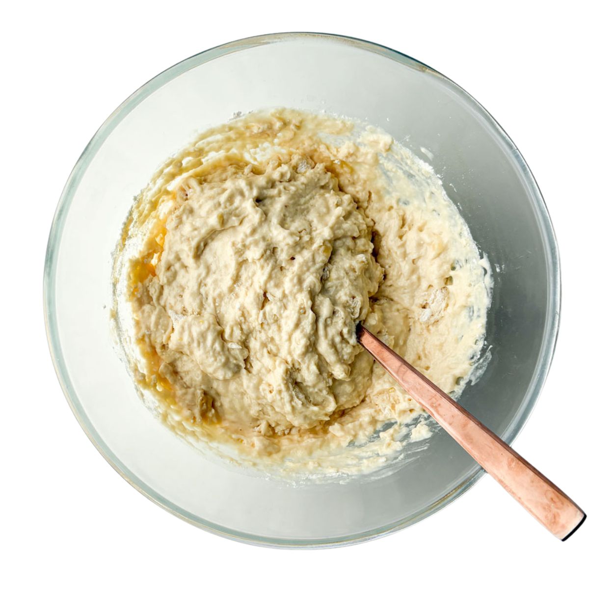 Muffin Batter in Bowl.