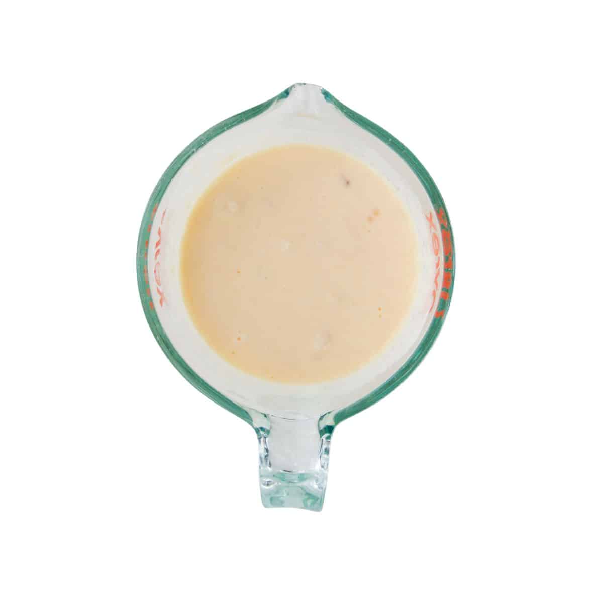 Wet Ingredients in Jug.